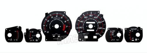 160mph black reverse el glow gauge indiglo face new for 86-89 toyota supra turbo