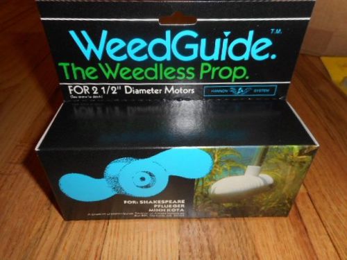 New weed guide weedless prop. for shakespeare pflueger minn kota 2-1/2 dia.