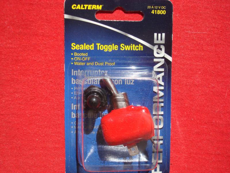 Calterm sealed water dust proof rubber booted on off 12v20a toggle rocker switch