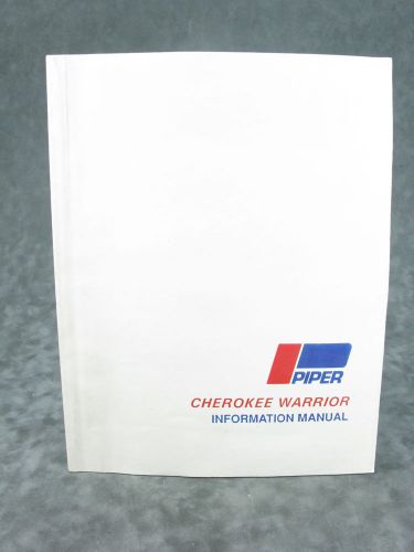 Piper cherokee warrior information manual pa-28-151  part no 761-563