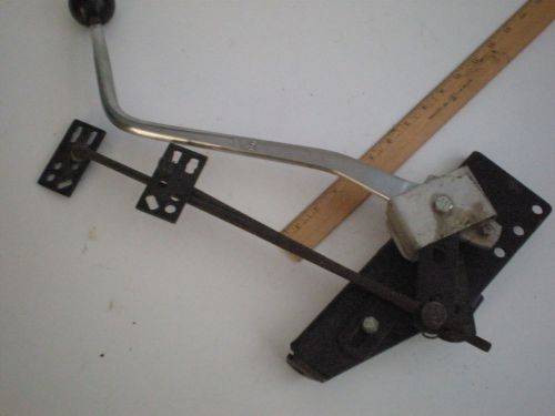 B &amp; m 3 speed shifter mechanism  bracket,rods, adj buttons, clevers, clips knob