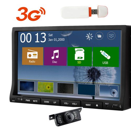 7 inch 3g stereo car dvd in-dash head unit wince touch screen radio rear canera