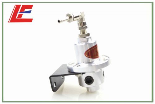 Universal adjustable car turbo fuel pressure regulator with gauge meter silver