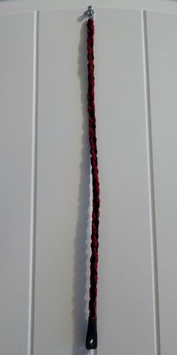 Fraightliner or mack air horn pull genuine red &amp; tan leather 20 inchs long