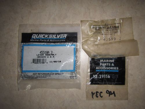 Mercruiser mercury quicksilver 45518a 3 shift lever assembly 10-45590 12-39116