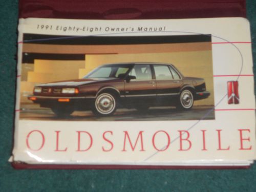 1991 oldsmobile / eighty eight / owner&#039;s manual / original 88 guide book