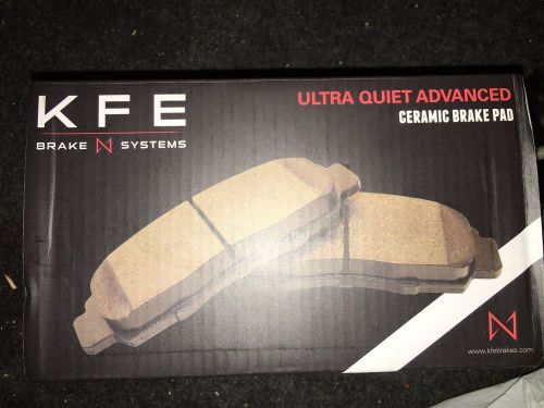 Kfe front new premium ceramic disc brake pad set