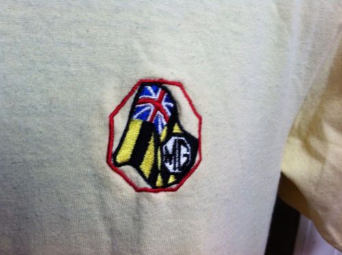 Rare vtg mg club of baltimore t shirt 70's mgb a tf sports car british midget