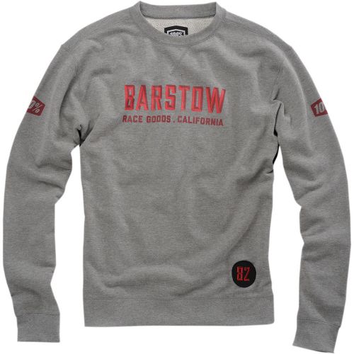 100% brymann mens pullover sweater heather gray