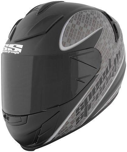 Speed and strength ss2000 twist of fate matte black/grey motorcycle helmet small