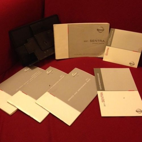 2011 nissan sentra owners manual with warranty and service guide and case