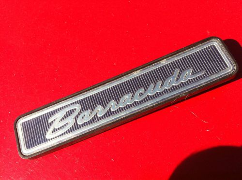 1971-74 barracuda cuda pad rally dash cluster emblem nameplate label decal oem