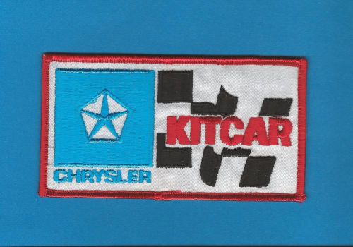 Vintage 1970's chrysler kitcar race car racing gear jacket hat iron on patch