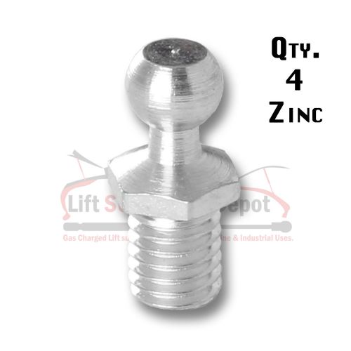 Qty (4) ball studs  8mm , m8 x 1.25 thread automotive marine industrial uses