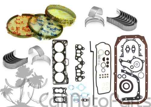 83-85 toyota corolla 1.6l 8v sohc 4ac 4alc full set piston rings engine bearings