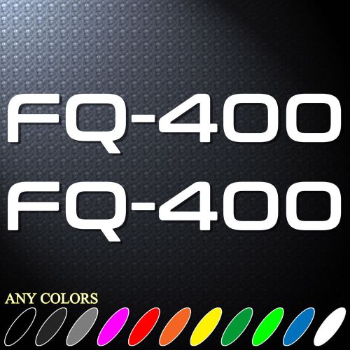 9.5"x2p mitsubishi fq-400 decal sticker cut-out auto motor sports bumper mirror