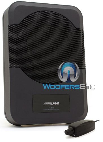 Alpine pwe-s8 8" loaded under seat enclosure box subwoofer speaker &amp; amplifier