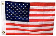 New deluxe sewn double stiched boat marine us flag 12" x 18"  others listed