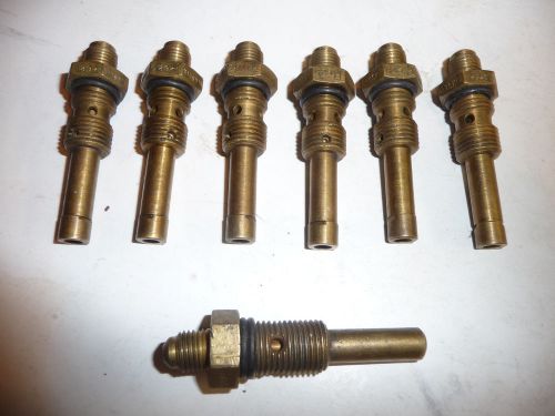 6 vintage kinsler fuel injection nozzles r625 as59 2-1/4"