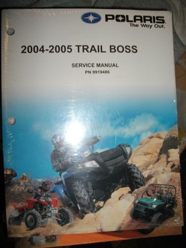 New 2004-2005 polaris trail boss shop service manual comes with cd  part#9919486