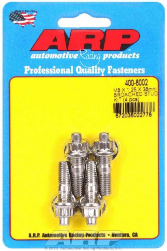 Arp universal stud 8 mm x 1.25 thread 1.500 in long polished 4 pc p/n 400-8002