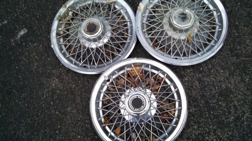 1978 89 chevy buick etc 15 inch wire hubcaps general motors corp. very cleanrare