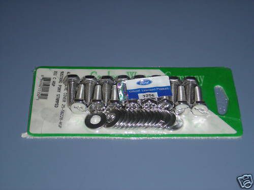 Mustang 351c  cleveland valve cover bolts polished ss