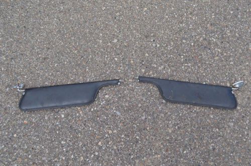 1965 1966 mustang sun visor pair original color black with brackets