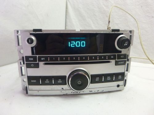 09 10 11 12 chevrolet malibu radio cd player 25833636   z813