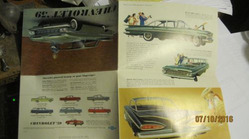 1959 chevrolet dealer sales brochure impala