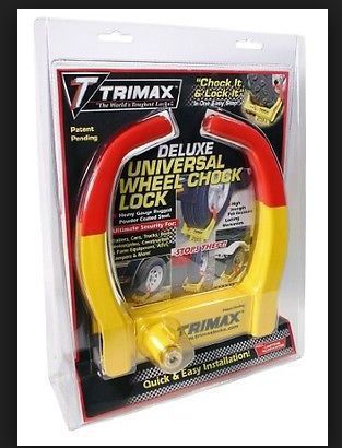 Trimax deluxe universal wheel chock lock #tcl75 new in pack