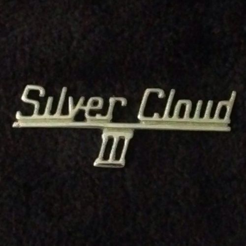 Rolls-royce silver cloud iii boot trunk badge nos oem