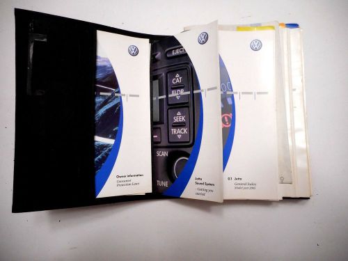 Vw volkswagen jetta 05 2005 owners manual info guides service binder cover oem