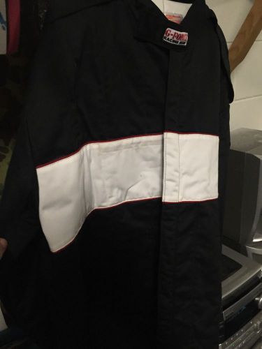 G-force gf505 racing suit, jacket only sfi 3.2a/5, black xxxl