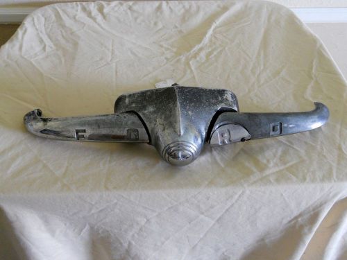 Vintage ford trunk emblem p2 8a 7043511 oem original used