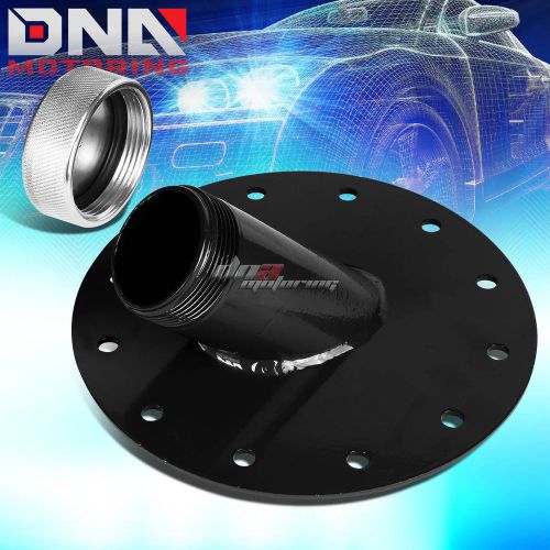 Bolt-on fuel cell gas tank 45° 1.5" remote fast fill 2.75" filler neck+cap black