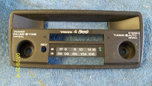 Volvo manual tune cassette radio face plate trim bezel