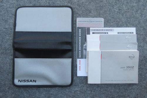 2005 nissan 350z owner owner&#039;s manual booklet w/ case                         ..