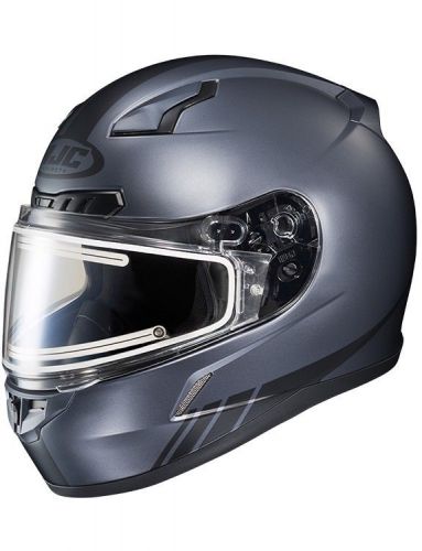 Hjc cl-17 streamline snow helmet w/frameless dual lens shield flat dark gray