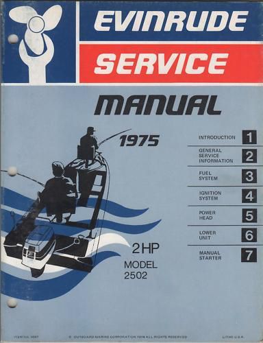 1975 evinrude outboard motor 2 hp service manual