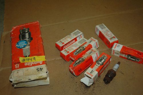 Nos autolite #45 resistor spark plugs set of 7  (#449)