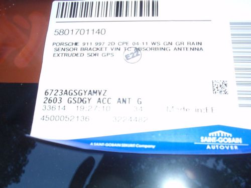 2005-early2012 porsche 911 carrera coupe/convertible new sekurit windshield $460