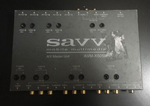 Savv mobile multimedia avm-x5050 car audio video a/v master unit