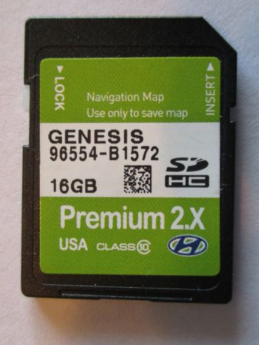 2014 2015 2016 hyundai genesis premium 2x navigation sd card map oem 96554-b1572