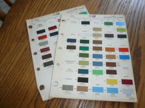1978 datsun honda mazda toyota subaru ditzler import color chip paint sample -