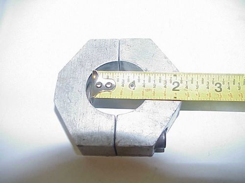 Silver aluminum 1-1/2&#034; round weight ballast clamp mount bracket c6 imca ump