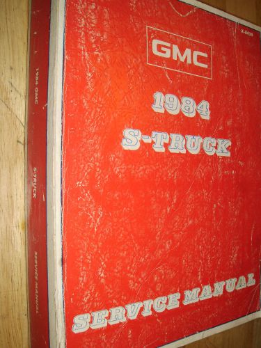 1984 gmc s15 &amp; jimmy truck shop manual orig gm s-15 book!