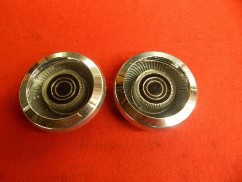 2 used 67 68 ford comet cougar wheelcover chrome spinner center caps c7ma-1141-a