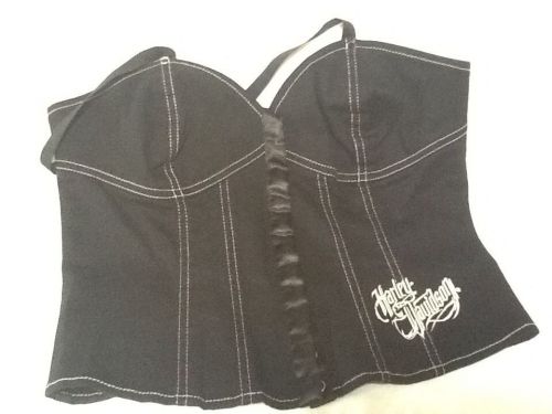 Harley davidson w crop corset top size xs