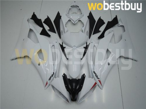 Injection white plastic bodywork new fairing fit for yamaha 2008-2015 yzf r6 l66